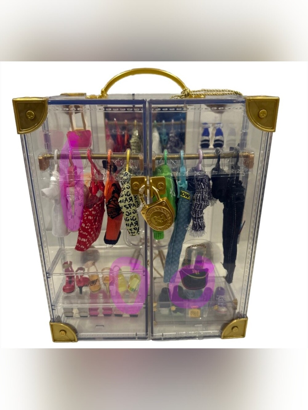 Rainbow High Deluxe Fashion Closet Clothes Shoes Accessories Lot - Picture 1 of 15
